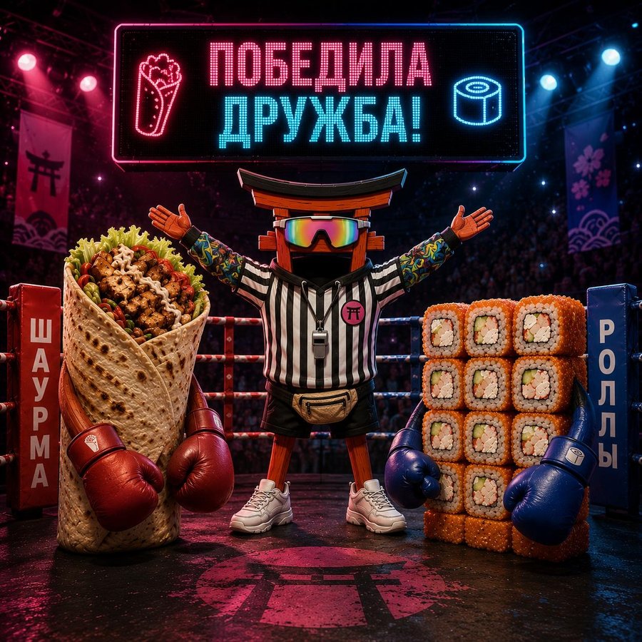 Урбан-рефери на бое шаурмы и роллов